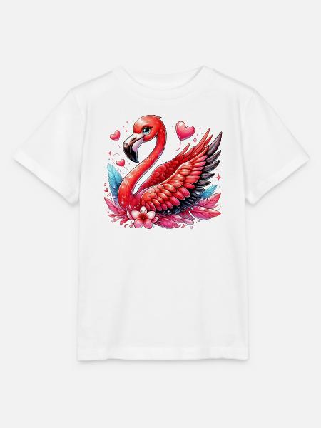 Flamingo - Stanley/Stella Kinder T-Shirt MINI CREATOR  - Weiß