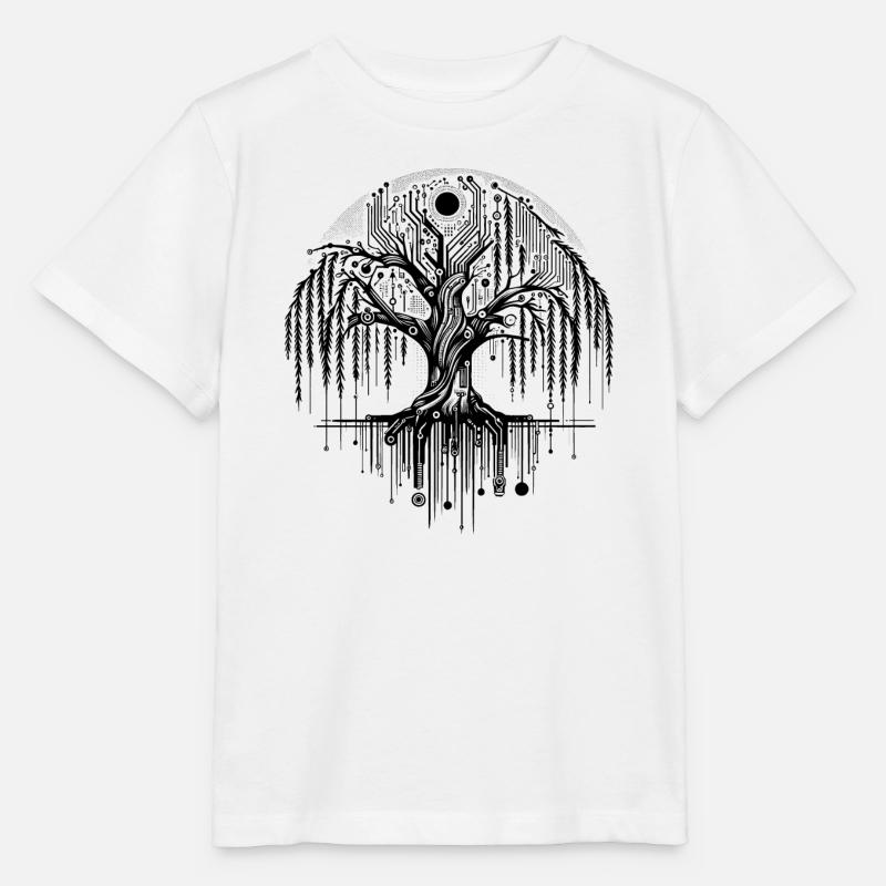 Technologie Lebensbaum Platine Weide - Stanley/Stella Kinder T-Shirt MINI CREATOR - Weiß