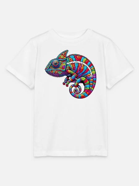 Chamäleon - Stanley/Stella Kinder T-Shirt MINI CREATOR  - Weiß