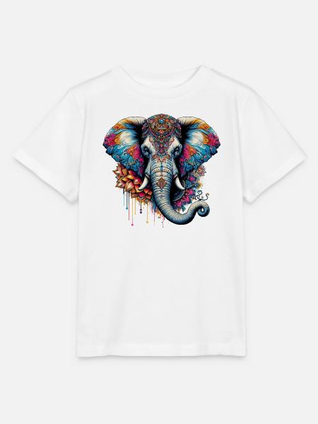 Elefant - Stanley/Stella Kinder T-Shirt MINI CREATOR - Weiß