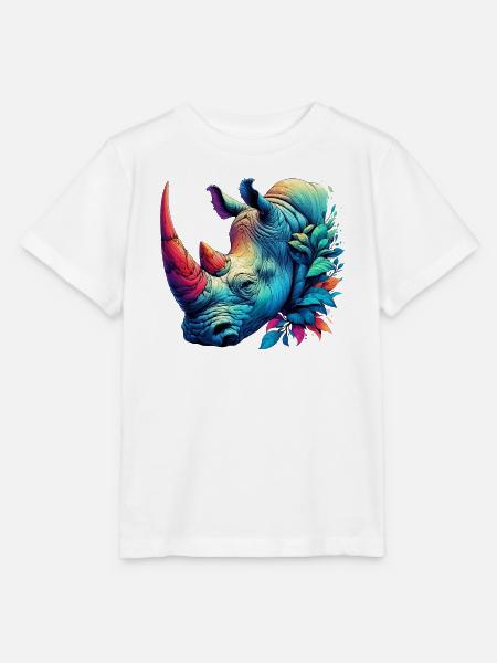 Nashorn - Stanley/Stella Kinder T-Shirt MINI CREATOR  - Weiß
