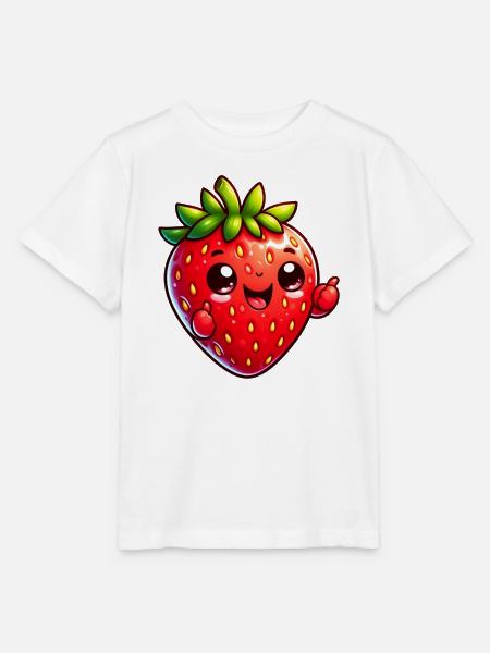 Erdbeer-Erdbeeren - Stanley/Stella Kinder T-Shirt MINI CREATOR  - Weiß