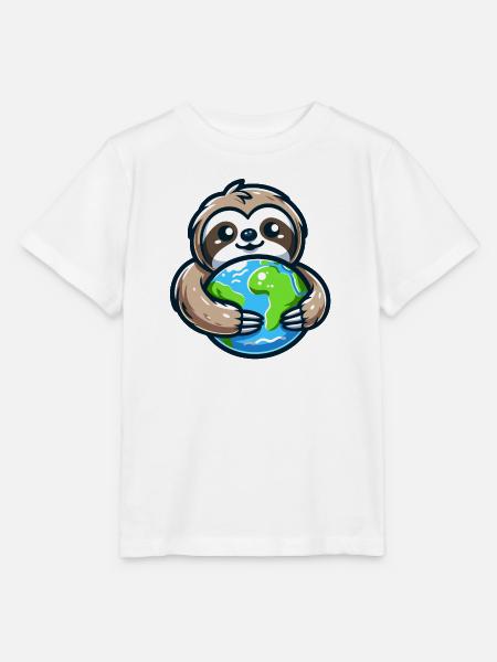Umarme das Erdfaultier - Stanley/Stella Kinder T-Shirt MINI CREATOR  - Weiß