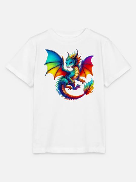 Drache - Stanley/Stella Kinder T-Shirt MINI CREATOR  - Weiß