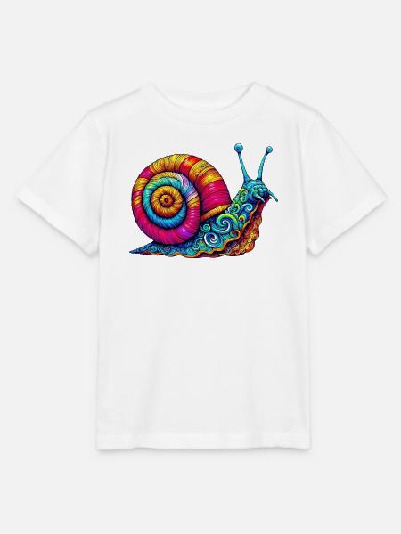 Schnecke - Stanley/Stella Kinder T-Shirt MINI CREATOR  - Weiß