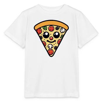 Peppy Pepperoni: The Happy Slice - Stanley/Stella MINI CREATOR Kids’ T-Shirt - white - Front - Maike (125cm)