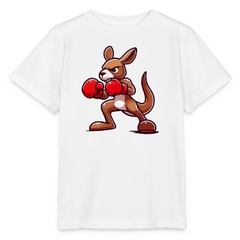 Kanga Punch: Der Boxer - Stanley/Stella Kinder T-Shirt MINI CREATOR  - Weiß - Vorne - Maike (125cm)