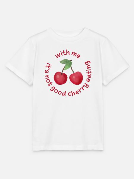 with me its not good cherry eating denglisch - Stanley/Stella Kinder T-Shirt MINI CREATOR - Weiß