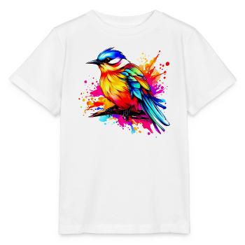 Colorful Bird - Stanley/Stella MINI CREATOR Kids’ T-Shirt - white - Front - Maike (125cm)