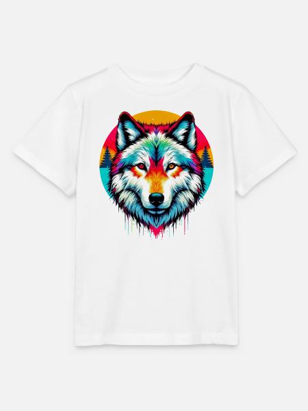 Wolf - Stanley/Stella Kinder T-Shirt MINI CREATOR - Weiß