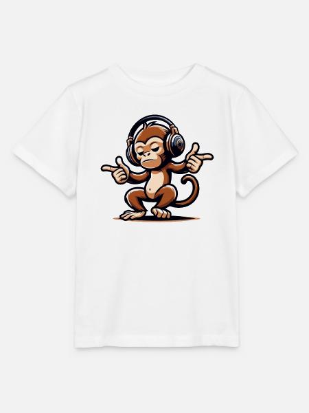 Der Mix Master Monkey - Stanley/Stella Kinder T-Shirt MINI CREATOR  - Weiß