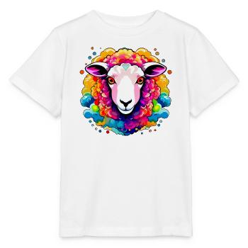 Colorful Lamb - Stanley/Stella MINI CREATOR Kids’ T-Shirt - white - Front - Maike (125cm)