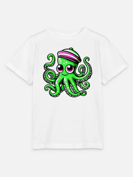 Krake - Stanley/Stella Kinder T-Shirt MINI CREATOR - Weiß