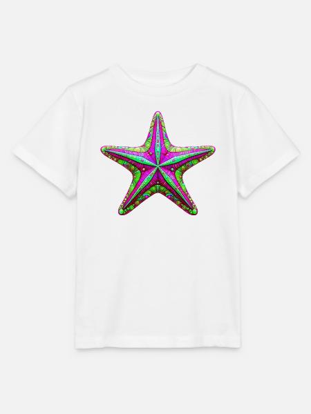 Seestern - Stanley/Stella Kinder T-Shirt MINI CREATOR  - Weiß
