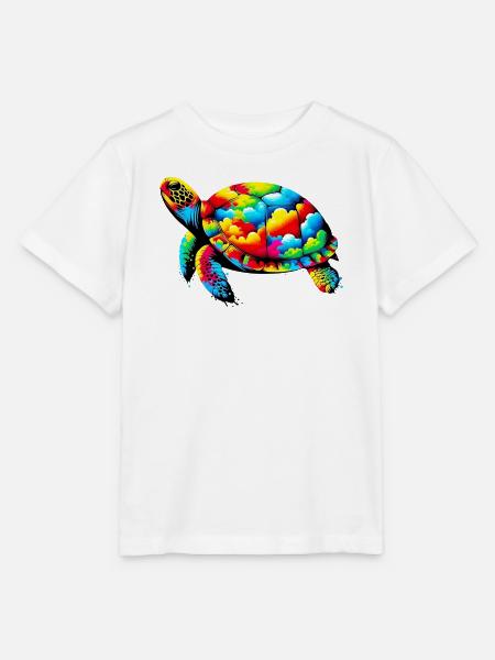 Schildkröte - Stanley/Stella Kinder T-Shirt MINI CREATOR - Weiß