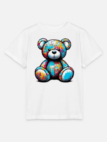 Orso orsacchiotto Teddybär - Stanley/Stella Kinder T-Shirt MINI CREATOR  - Weiß