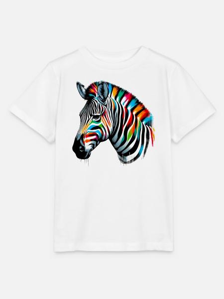 Zebra - Stanley/Stella Kinder T-Shirt MINI CREATOR - Weiß