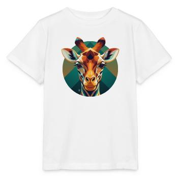Giraffe Prism Circular - Stanley/Stella MINI CREATOR Kids’ T-Shirt - white - Front - Maike (125cm)