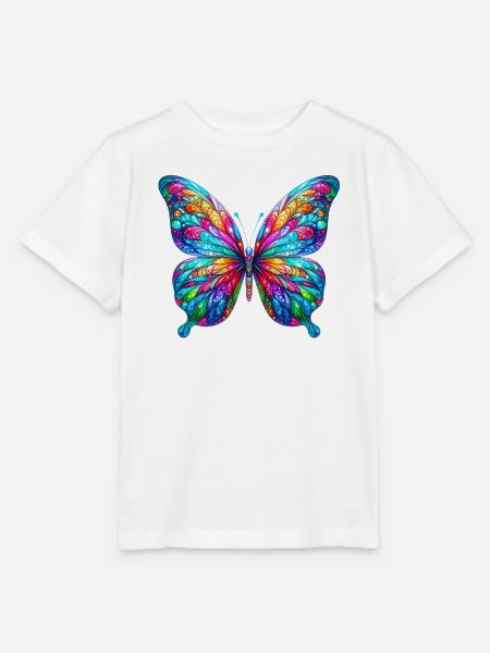 Schmetterling - Stanley/Stella Kinder T-Shirt MINI CREATOR - Weiß