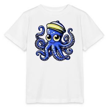 Krake - Stanley/Stella Kinder T-Shirt MINI CREATOR  - Weiß - Vorne - Maike (125cm)