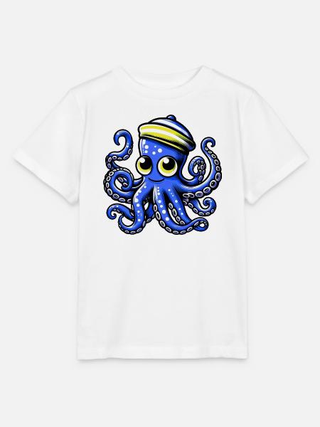 Krake - Stanley/Stella Kinder T-Shirt MINI CREATOR - Weiß