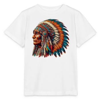 Peau rouge amérindienne américaine - T-shirt bio MINI CREATOR Stanley/Stella Enfant - blanc - Devant - Maike (125cm)