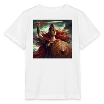 Guerrier celtique - T-shirt bio MINI CREATOR Stanley/Stella Enfant - blanc - Devant - Maike (125cm)