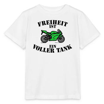 Déclaration de ravitaillement en carburant diesel Essence de station-service - T-shirt bio MINI CREATOR Stanley/Stella Enfant - blanc - Devant - Maike (125cm)