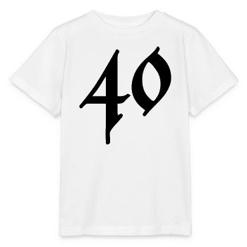 40. 40 ANS. 40e ANNIVERSAIRE. ANNIVERSAIRE 40 ANS. - T-shirt bio MINI CREATOR Stanley/Stella Enfant - blanc - Devant - Maike (125cm)