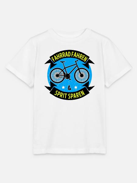 Fahrrad Tanken Statement Elektrische Energie - Stanley/Stella Kinder T-Shirt MINI CREATOR - Weiß