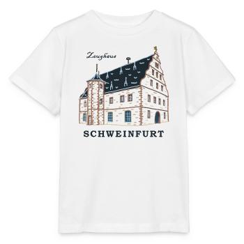 Schweinfurt, Dessin Zeughaus, Franconie, Bavière - T-shirt bio MINI CREATOR Stanley/Stella Enfant - blanc - Devant - Maike (125cm)