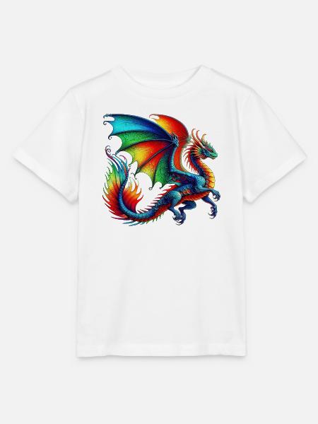 Drache - Stanley/Stella Kinder T-Shirt MINI CREATOR - Weiß