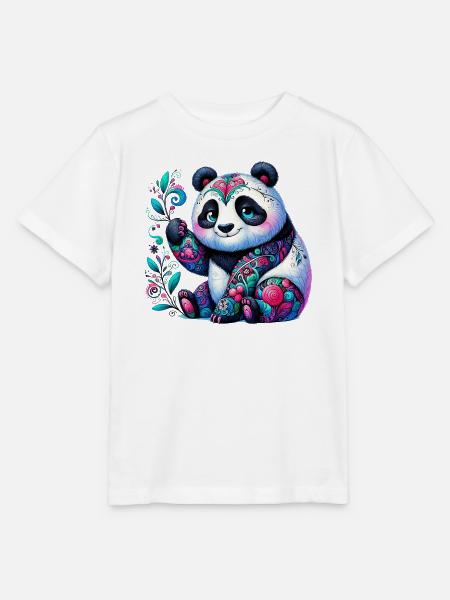 Panda - Stanley/Stella Kinder T-Shirt MINI CREATOR - Weiß