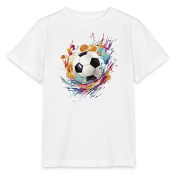Football Splash Football Fan Marchandise Cadeau - T-shirt bio MINI CREATOR Stanley/Stella Enfant - blanc - Devant - Maike (125cm)