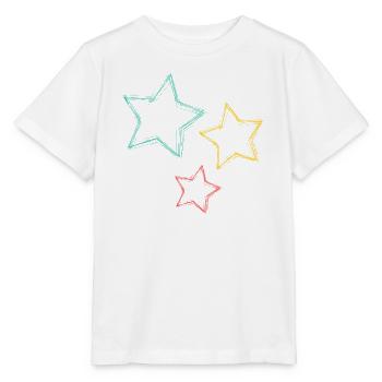 ETOILE. STAR. ETOILES. FÊTE. ANNIVERSAIRE. NOËL - T-shirt bio MINI CREATOR Stanley/Stella Enfant - blanc - Devant - Maike (125cm)