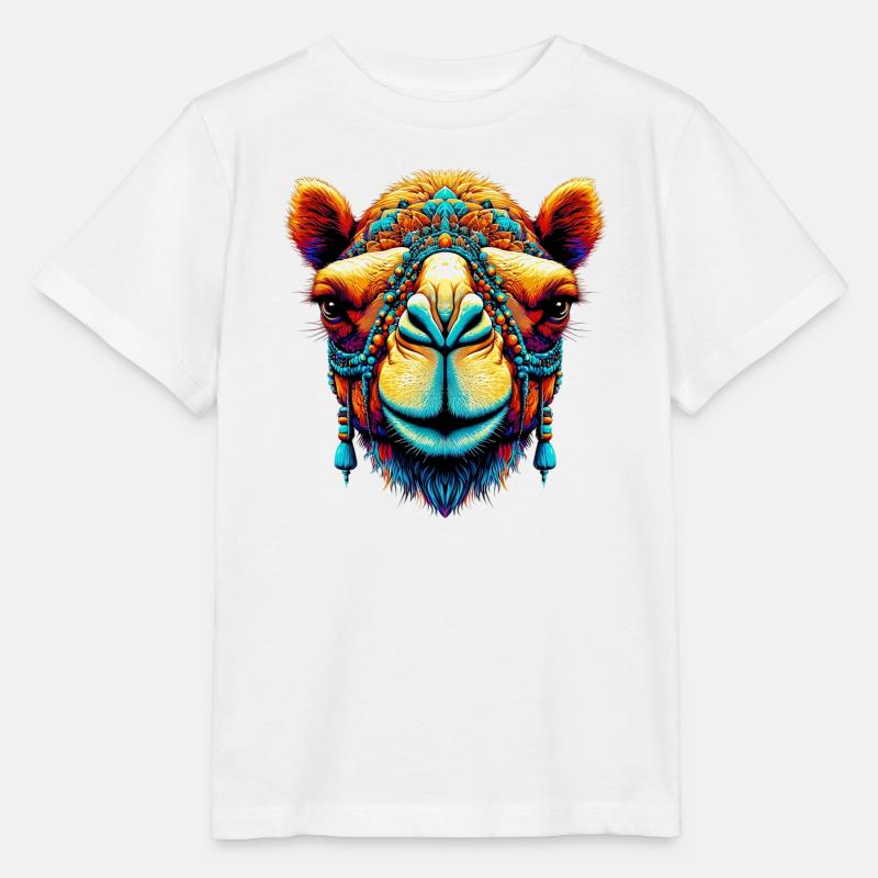 Kamel - Stanley/Stella Kinder T-Shirt MINI CREATOR  - Weiß