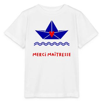 MERCI. MAÎTRESSE. MERCI MAÎTRESSE - T-shirt bio MINI CREATOR Stanley/Stella Enfant - blanc - Devant - Maike (125cm)