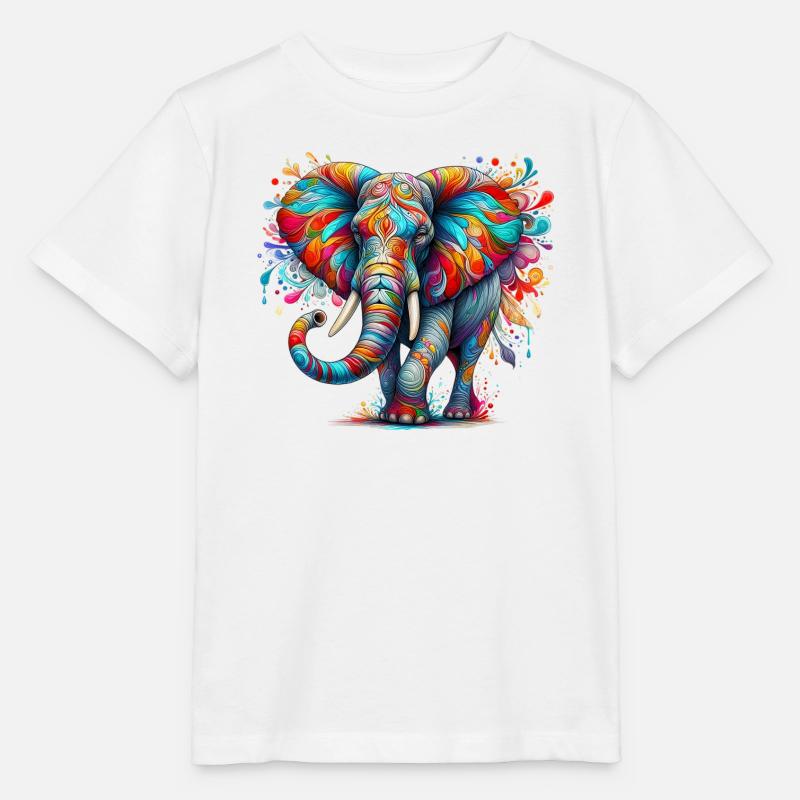 Elefant - Stanley/Stella Kinder T-Shirt MINI CREATOR - Weiß