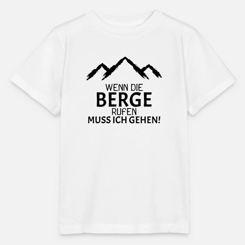Berge Rufen Bergsteiger Geschenk - Stanley/Stella Kinder T-Shirt MINI CREATOR - Weiß