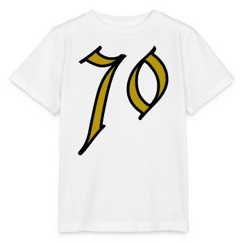 70. 70 ANS. 70e ANNIVERSAIRE. ANNIVERSAIRE 70 ANS. - T-shirt bio MINI CREATOR Stanley/Stella Enfant - blanc - Devant - Maike (125cm)