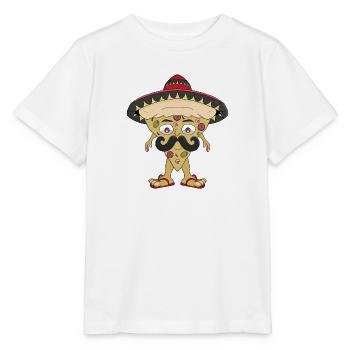 Mexikanische Pizza - Stanley/Stella Kinder T-Shirt MINI CREATOR  - Weiß - Vorne - Maike (125cm)