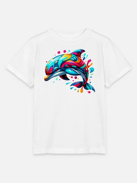 Delfin - Stanley/Stella Kinder T-Shirt MINI CREATOR  - Weiß