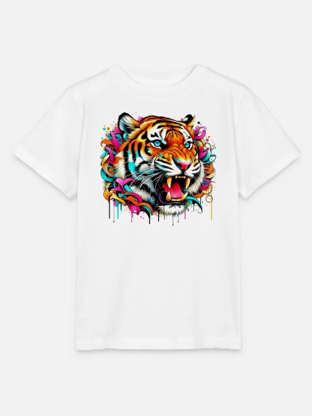 Tiger - Stanley/Stella Kinder T-Shirt MINI CREATOR - Weiß
