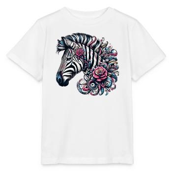 Zebra - Stanley/Stella Kinder T-Shirt MINI CREATOR  - Weiß - Vorne - Maike (125cm)