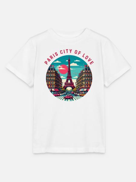 Paris Stadt der Liebe - Stanley/Stella Kinder T-Shirt MINI CREATOR - Weiß