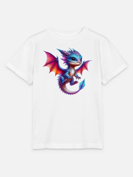 Drache - Stanley/Stella Kinder T-Shirt MINI CREATOR  - Weiß