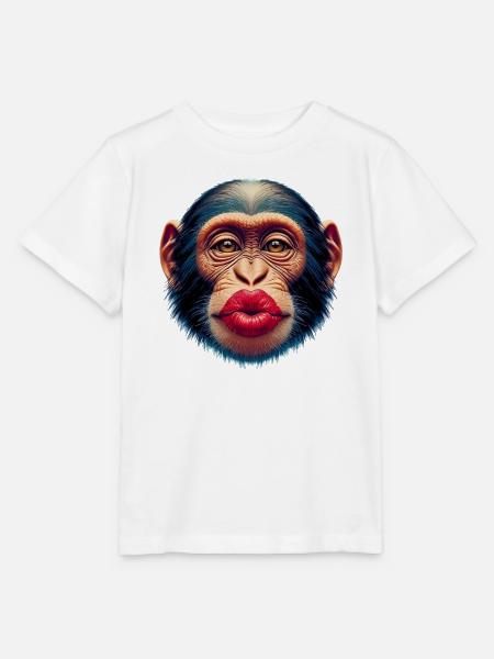 Affenkuss - Stanley/Stella Kinder T-Shirt MINI CREATOR - Weiß