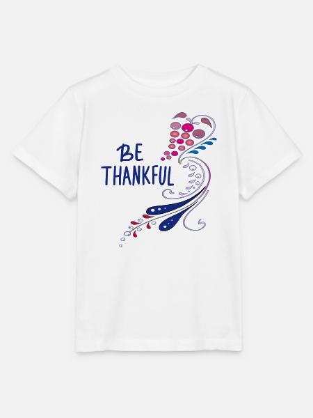 be thankful - Stanley/Stella Kinder T-Shirt MINI CREATOR - Weiß