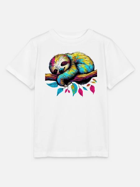 Faultier - Stanley/Stella Kinder T-Shirt MINI CREATOR  - Weiß