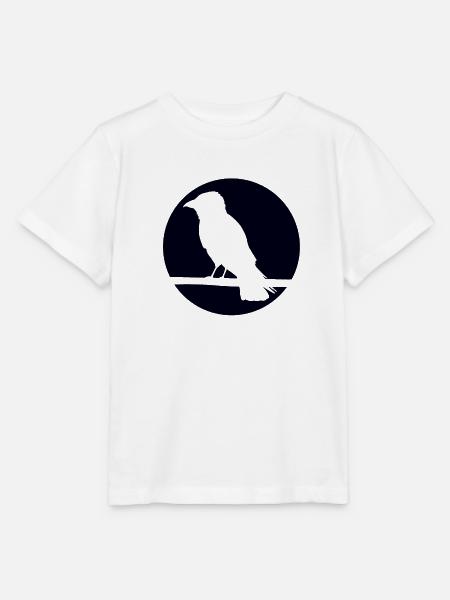 Krähe auf Ast - Stanley/Stella Kinder T-Shirt MINI CREATOR - Weiß